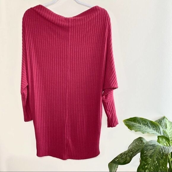 BP. Ribbed long sleeve knit oversized tunic top - Picture 5 of 5